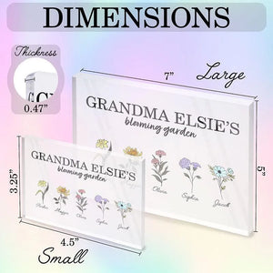 Grandma's Birth Flower Garden Frame for Mother's Day - GiftShire