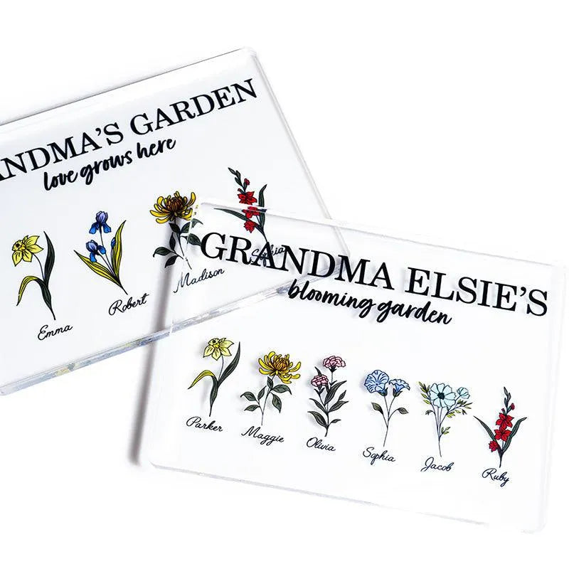 Grandma's Birth Flower Garden Frame for Mother's Day - GiftShire