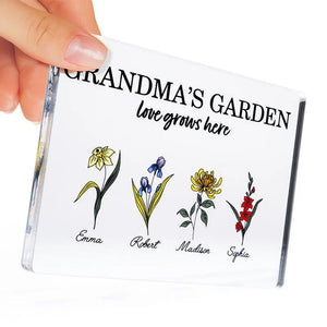 Grandma's Birth Flower Garden Frame for Mother's Day - GiftShire