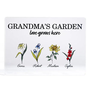 Grandma's Birth Flower Garden Frame for Mother's Day - GiftShire