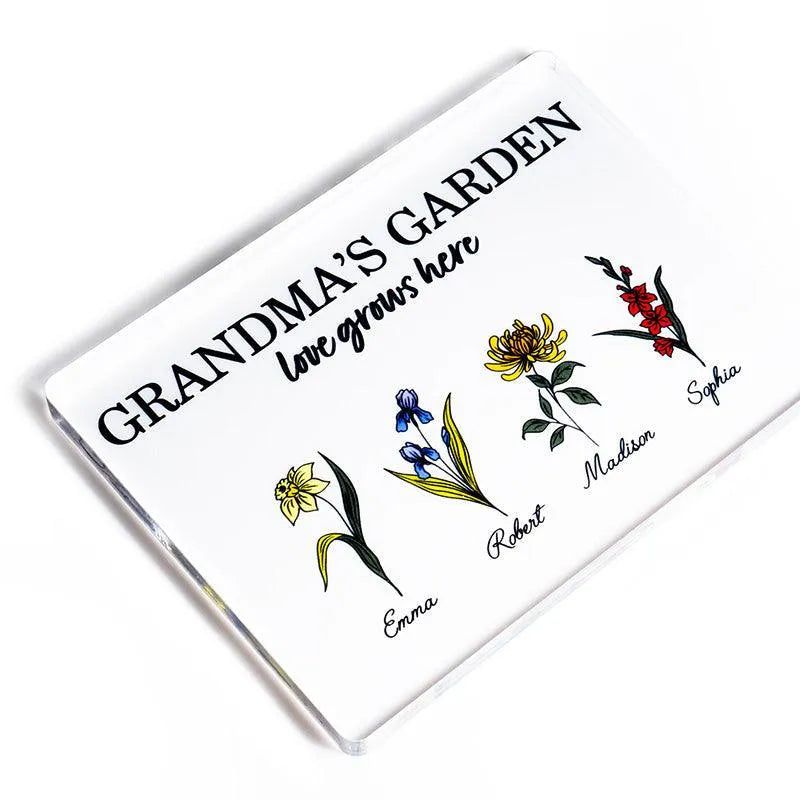 Grandma's Birth Flower Garden Frame for Mother's Day - GiftShire