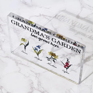 Grandma's Birth Flower Garden Frame for Mother's Day - GiftShire
