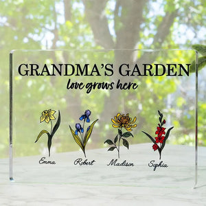 Grandma's Birth Flower Garden Frame for Mother's Day - GiftShire