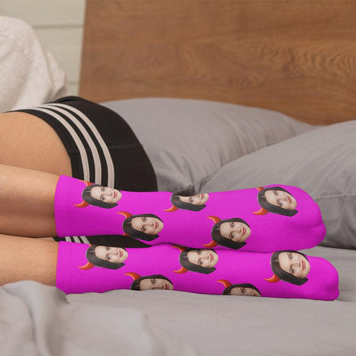 Custom Halloween Face Socks - GiftShire