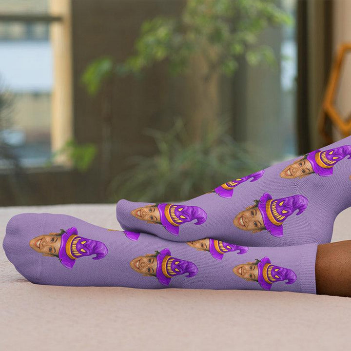 Custom Halloween Face Socks - GiftShire