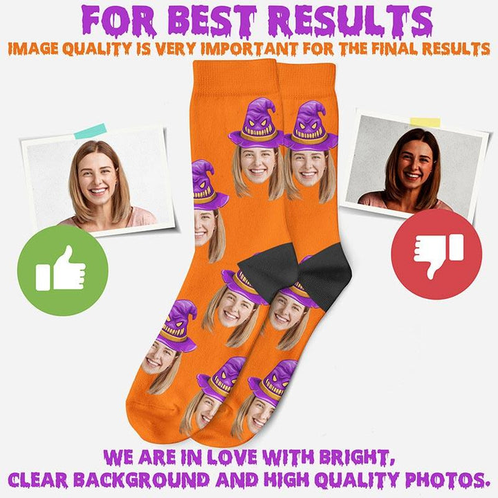 Custom Halloween Face Socks - GiftShire