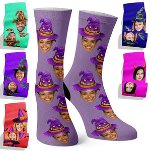 Custom Halloween Face Socks - GiftShire