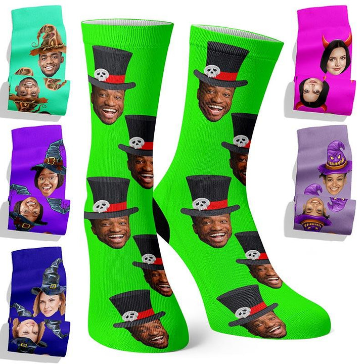 Custom Halloween Face Socks - GiftShire