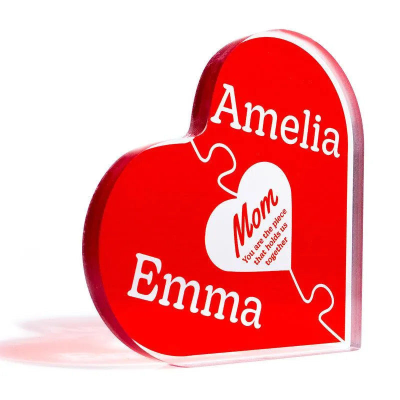 Custom Heart Shaped Puzzle, Puzzle Grandma Sign - GiftShire