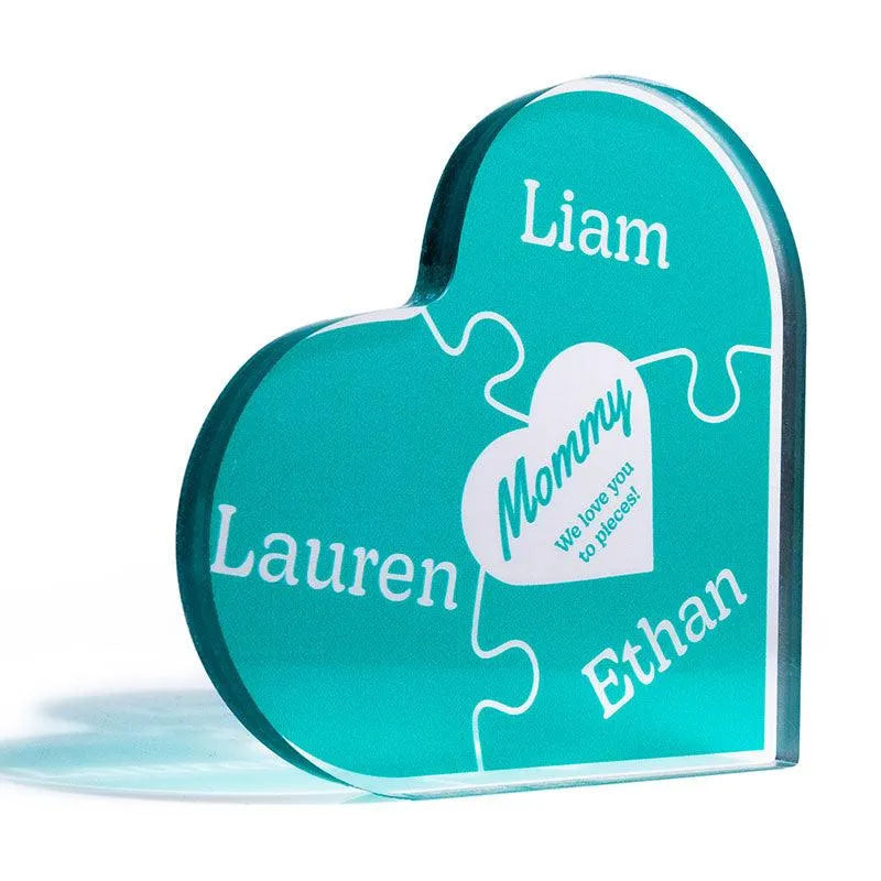 Custom Heart Shaped Puzzle, Puzzle Grandma Sign - GiftShire