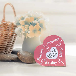Custom Heart Shaped Puzzle, Puzzle Grandma Sign - GiftShire