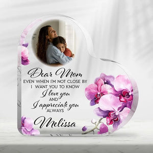 Custom Mom & Child Heart Photo Frame for Mother's Day - GiftShire