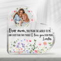 Custom Mom & Child Heart Photo Frame for Mother's Day - GiftShire