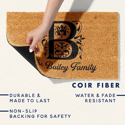 Custom Housewarming Gifts – Initial & Family Name Doormat