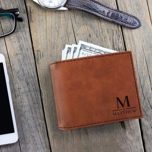 Custom Icon Leather Wallet - GiftShire
