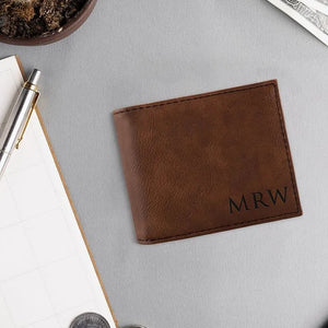 Custom Icon Leather Wallet - GiftShire