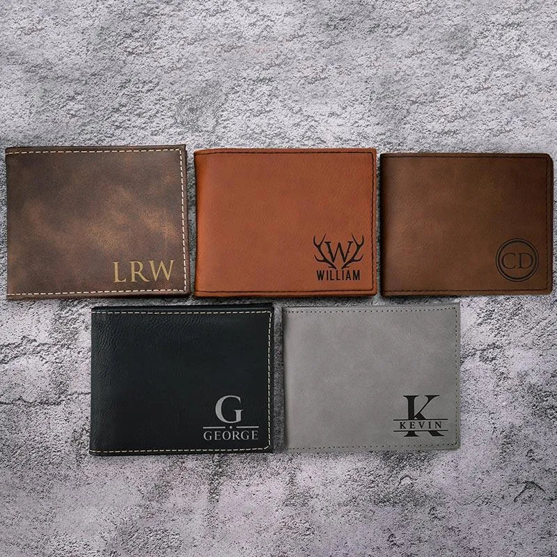 Custom Icon Leather Wallet - GiftShire