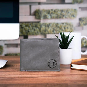 Custom Icon Leather Wallet - GiftShire