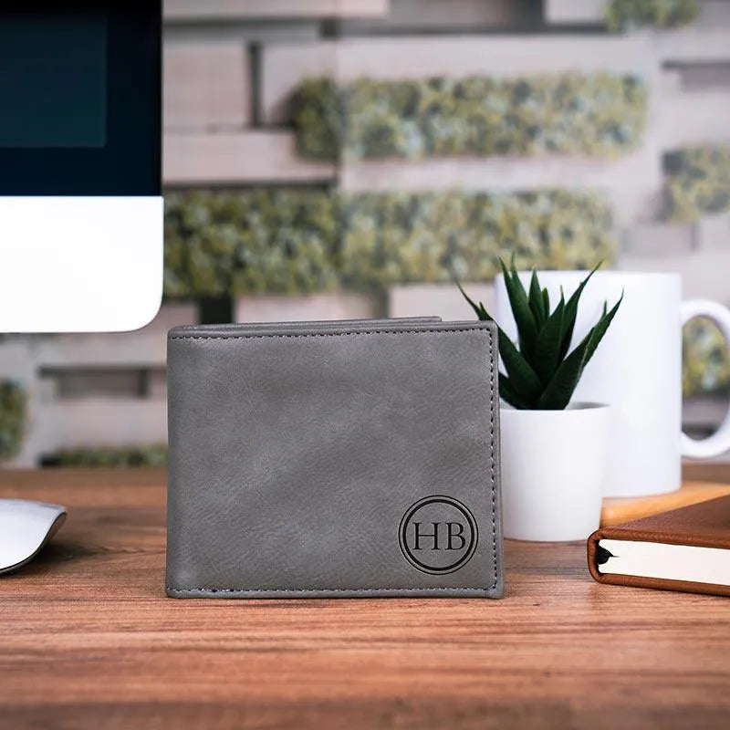 Custom Icon Leather Wallet - GiftShire