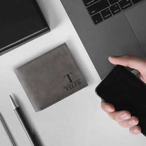 Custom Icon Leather Wallet - GiftShire