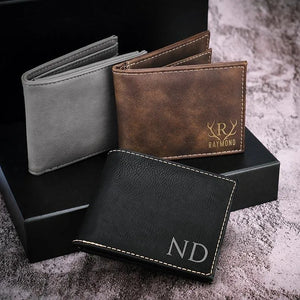 Custom Icon Leather Wallet - GiftShire