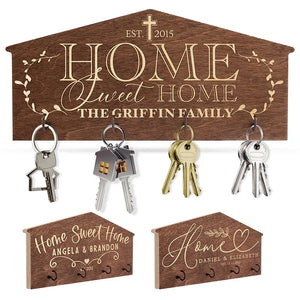 Custom Key Holder With 4 Key Hooks - GiftShire
