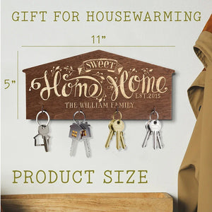 Custom Key Holder With 4 Key Hooks - GiftShire