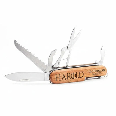 Custom Engraved Multi-Tool Pocket Knife