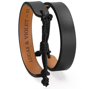 Custom Leather Bracelet - GiftShire