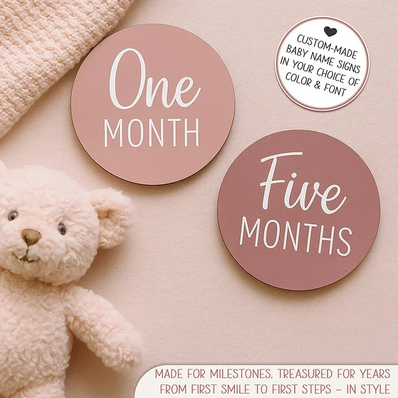 Custom Made Baby Name Tag As Birth & Memory Sign