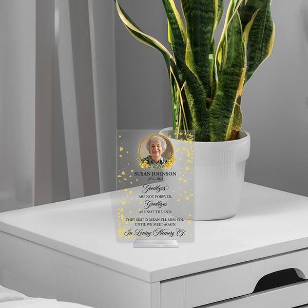 Custom Memorial Plate, Gift for Loss - GiftShire