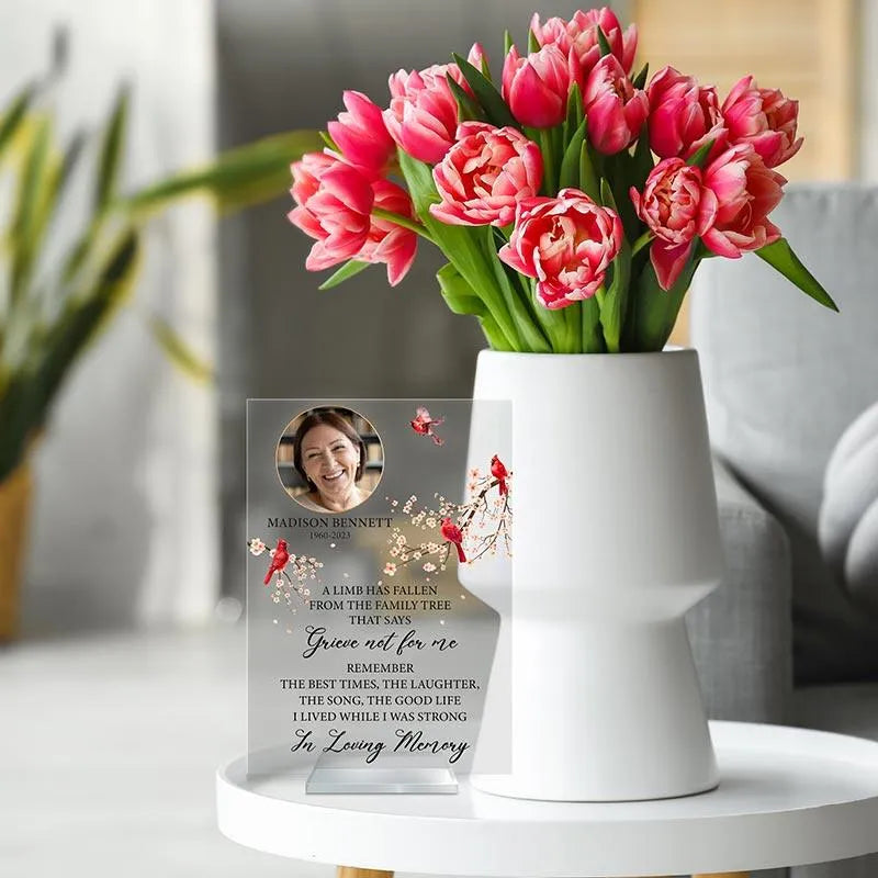 Custom Memorial Plate, Gift for Loss - GiftShire