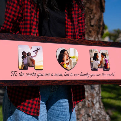 Custom MOM Cutout Photo Print Frame