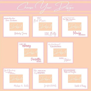 Custom Mom Picture Frame With Quote - GiftShire
