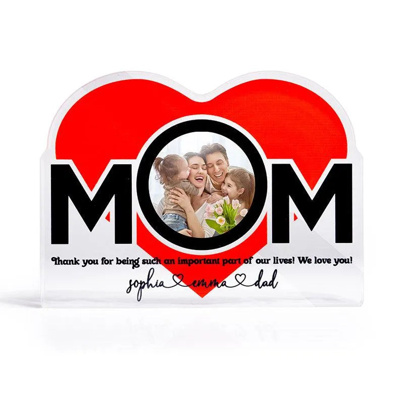 Custom Mom Heart Decor, Mother Sign - GiftShire