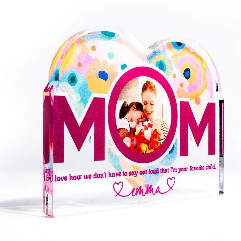 Custom Mom Heart Decor, Mother Sign - GiftShire