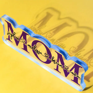 Custom Mom Letter Color Sign, Gift for Mom - GiftShire