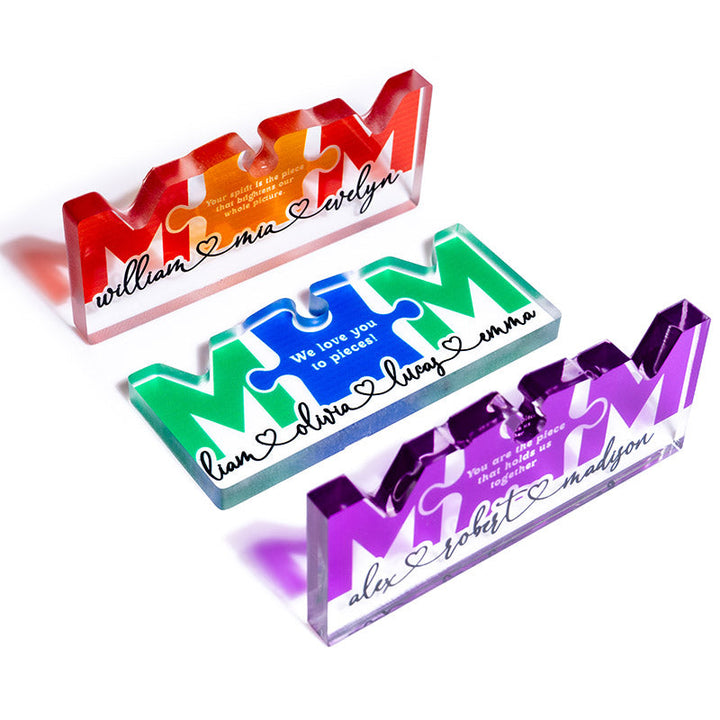 Custom Mom Puzzle Sign, Gift for Mom - GiftShire