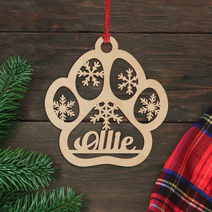 Custom Name Cutout Wooden Ornament - GiftShire