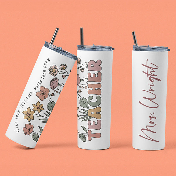 Custom Name Tumblers for Teachers – Appreciation Gifts