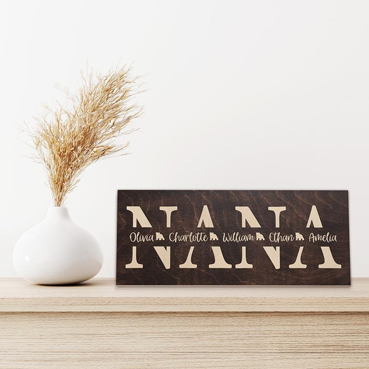 Custom Nana Name Sign - GiftShire