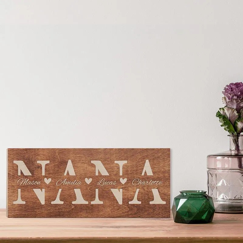 Custom Nana Name Sign - GiftShire