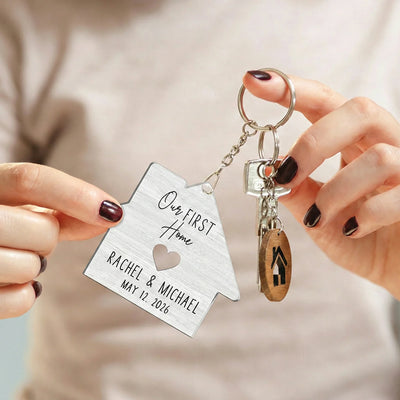 Custom New Home Gifts – Personalized Keychain for New Homes