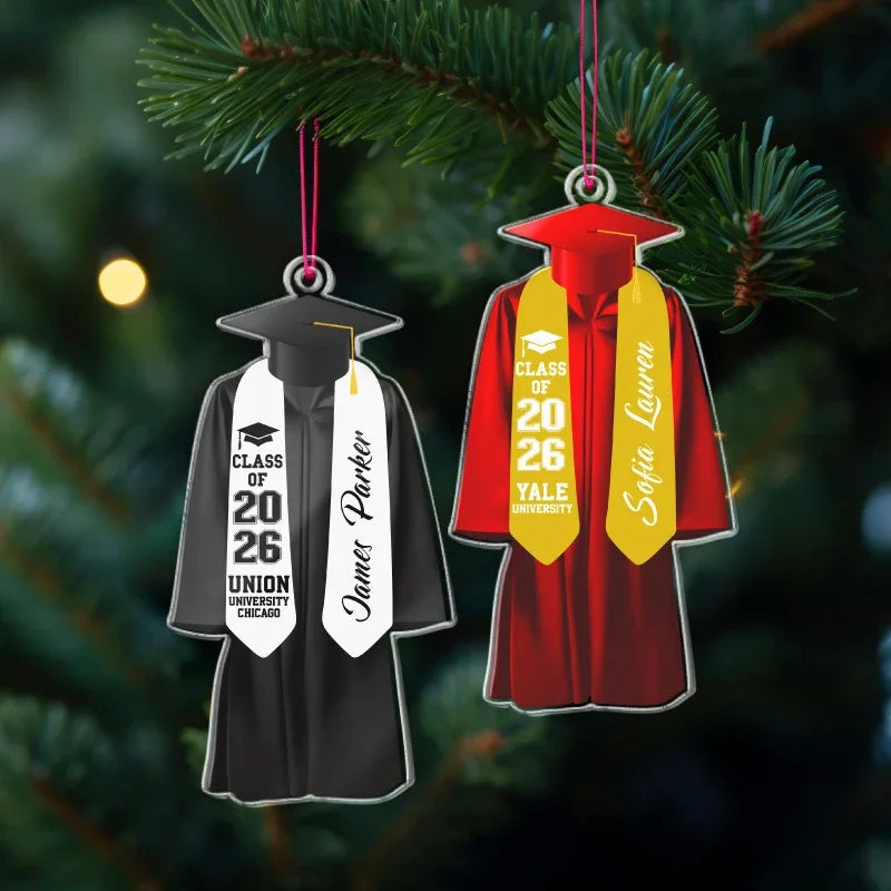 Custom Ornaments, Graduation Edition – Christmas Tree Decoration