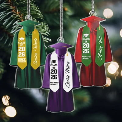 Custom Ornaments, Graduation Edition – Christmas Tree Decoration