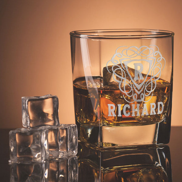 Custom Ornate Whiskey Glass
