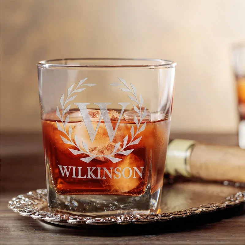 Custom Ornate Whiskey Glass - GiftShire