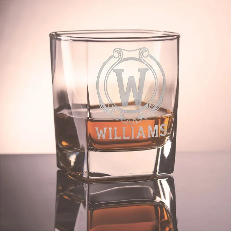 Custom Ornate Whiskey Glass - GiftShire