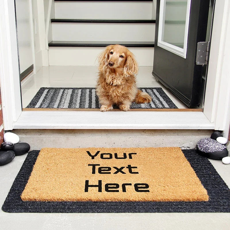 Custom Outdoor Doormat With Your Text - GiftShire