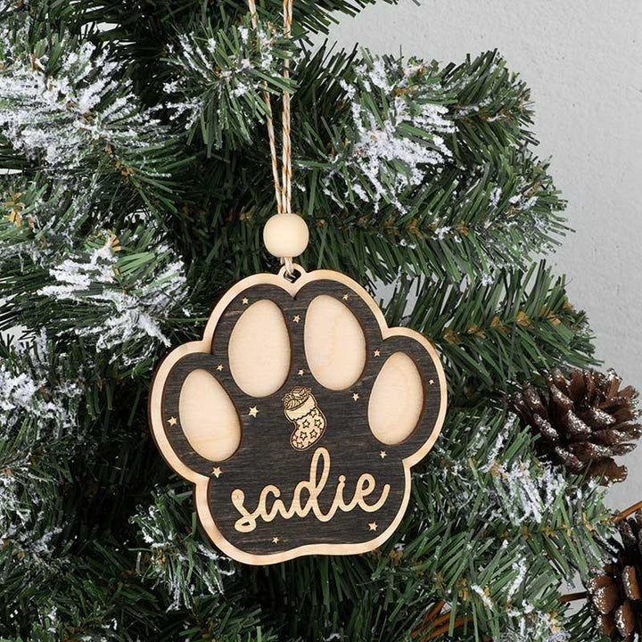 Christmas Paw Ornament - GiftShire
